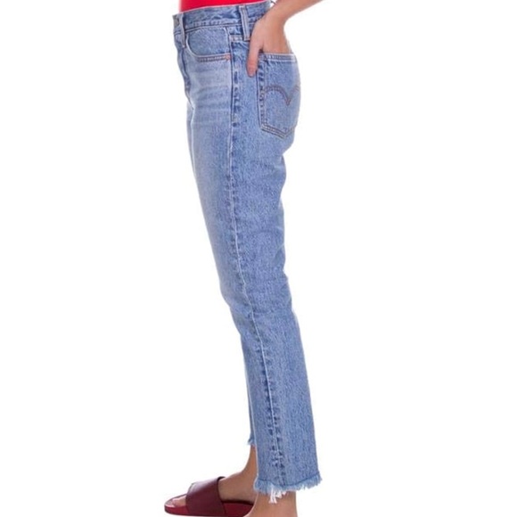 •LAST PAIR* Levi’s Wedgie hi waisted VTG inspired frayed jeans NWT SZ 30/SZ 10 - Picture 5 of 15